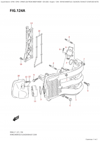 124A - Intake Manifold / Silencer  /  Exhaust Cover  (See  Note) (124A -   /  /    (See Note))