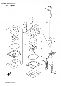 160A - Water  Pump  (Df40A  E01)(Df40Ast  E34)(Df50A  E01) (160A -   (Df40A E01) (Df40Ast E34) (Df50A E01))