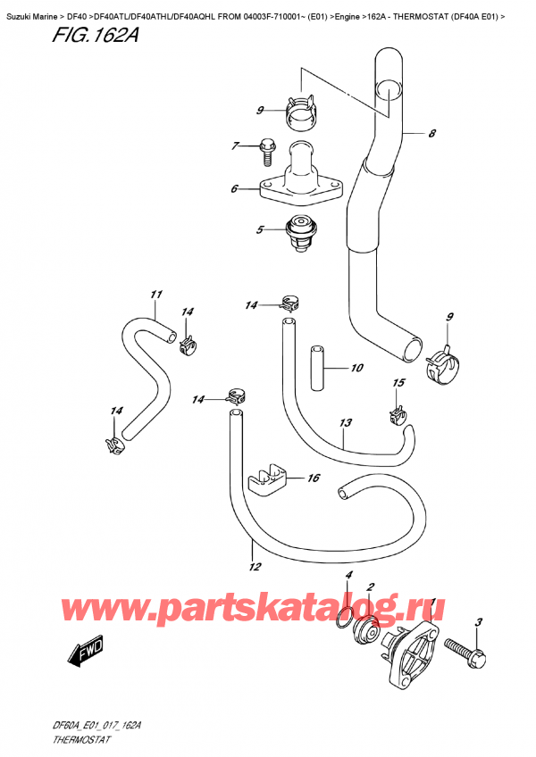 ,    , Suzuki DF40A TS / TL FROM 04003F-710001~ (E01)  ,  (Df40A E01)