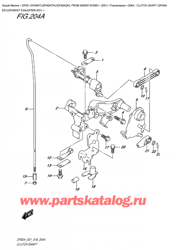  ,  , SUZUKI DF40A TS/TL FROM 04003F-810001~ (E01)  2018 ,   (Df40A E01) (Df40Ast E34) (Df50A E01)