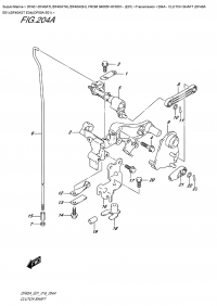 204A  -  Clutch  Shaft  (Df40A  E01)(Df40Ast  E34)(Df50A  E01) (204A -   (Df40A E01) (Df40Ast E34) (Df50A E01))