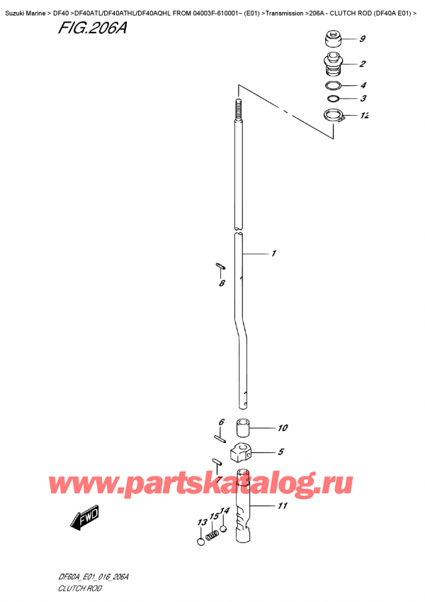   ,   , Suzuki DF40A TS / TL FROM 04003F-610001~ (E01),   (Df40A E01)