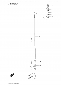 206A  -  Clutch  Rod  (Df40A  E01) (206A -   (Df40A E01))