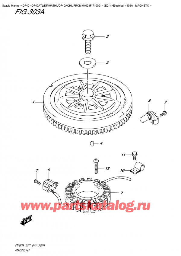  ,    , Suzuki DF40A TS / TL FROM 04003F-710001~ (E01)    2017 , Magneto