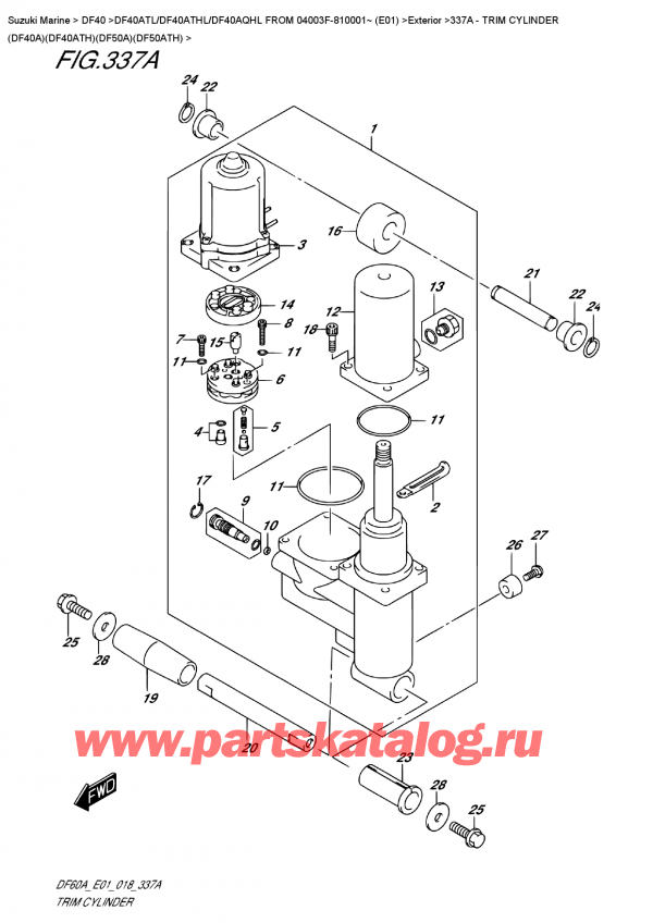  ,  , Suzuki DF40A TS/TL FROM 04003F-810001~ (E01), Trim  Cylinder  (Df40A)(Df40Ath)(Df50A)(Df50Ath) -   (Df40A) (Df40Ath) (Df50A) (Df50Ath)
