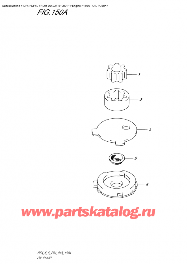  ,    , SUZUKI DF4 S-L FROM 00402F-510001~ (P01)  2015 ,   / Oil  Pump
