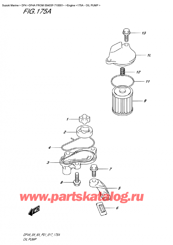 ,   ,  DF4A S / L FROM   00403F-710001~ , Oil Pump /  
