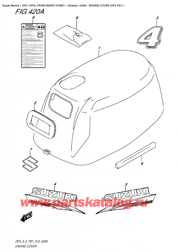  ,   , Suzuki DF4 S-L FROM 00402F-510001~ (P01),   () (Df4 P01)