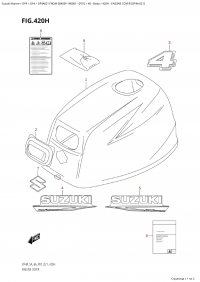 420H - Engine Cover (Df4A:021) (420H -   () (Df4A: 021))