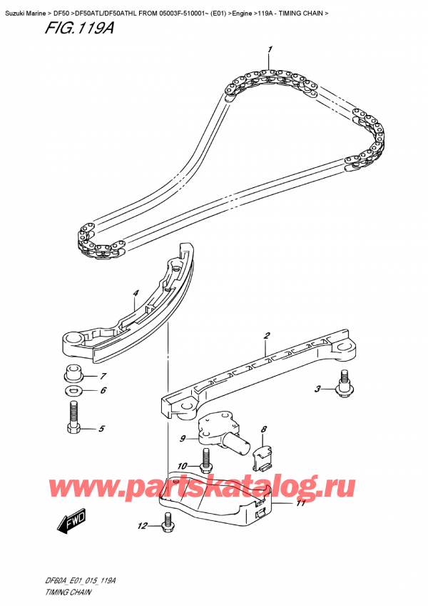 ,    , Suzuki DF50A TS/TL FROM 05003F-510001~ (E01),   / Timing  Chain