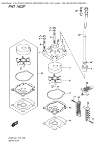 160E  - Water Pump  (Df50A  E01) (160E -   (Df50A E01))