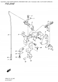 204E - Clutch  Shaft  (Df50A  E01) (204E -   (Df50A E01))