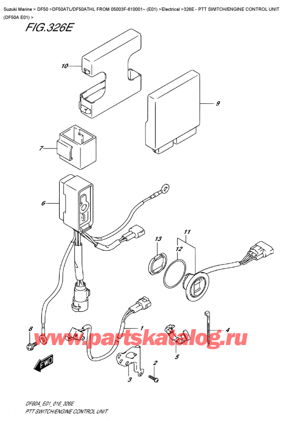  ,   ,  DF50A TS/TL FROM 05003F-610001~ (E01)  2016 ,   /    (Df50A E01)