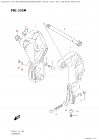 335A - Clamp Bracket (Df40A,Df50A) (335A -   (Df40A, Df50A))
