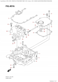 401A  - Engine Holder (Df40A,Df40Ast,Df50A,Df60A) (401A -   (Df40A, Df40Ast, Df50A, Df60A))