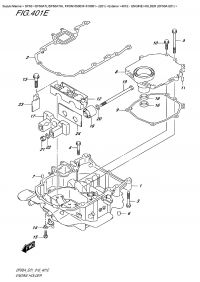 401E  - Engine  Holder  (Df50A  E01) (401E -   (Df50A E01))