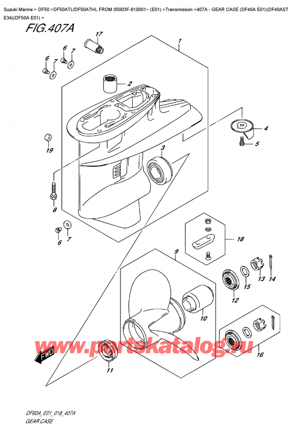  ,    , SUZUKI DF50A TS/TL FROM 05003F-810001~ (E01)  2018 ,    (Df40A E01) (Df40Ast E34) (Df50A E01)