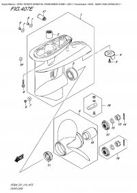 407E - Gear  Case  (Df50A  E01) (407E -    (Df50A E01))