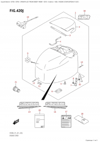 420J - Engine Cover (Df50A:e11:021) (420J -   () (Df50A: e11: 021))
