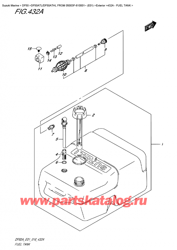 , , Suzuki DF50A TS/TL FROM 05003F-610001~ (E01)  2016 ,  