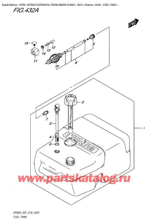 ,   , Suzuki DF50A TS/TL FROM 05003F-610001~ (E01)  2016 ,  