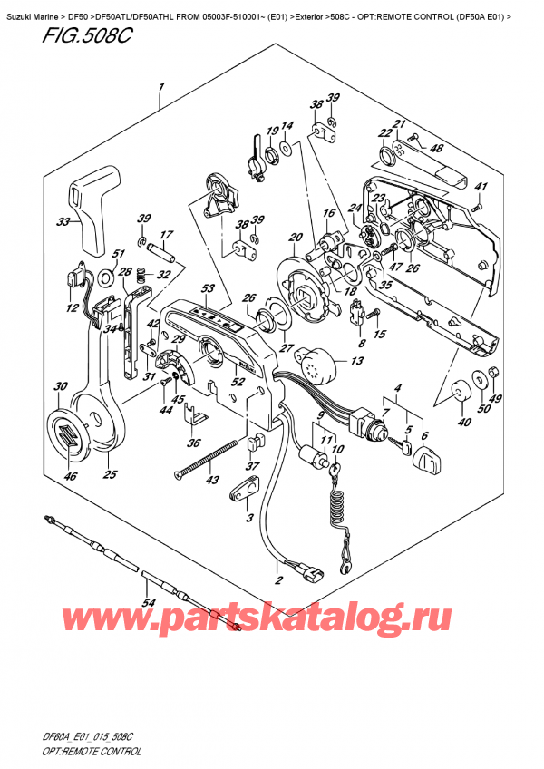  ,   , SUZUKI DF50A TS/TL FROM 05003F-510001~ (E01)  2015 , :   (Df50A E01)