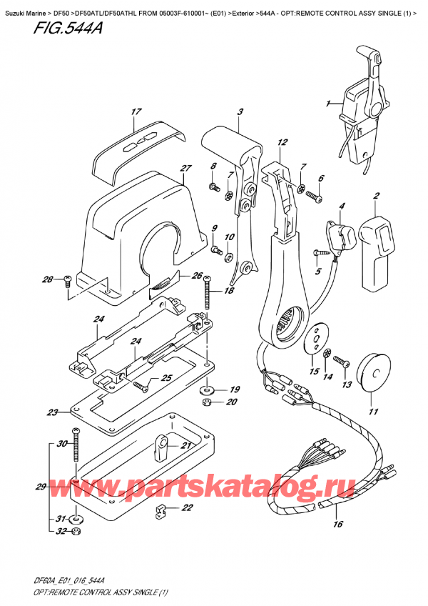   ,   , Suzuki DF50A TL/TX FROM 05003F-610001~    (E01)    2016 ,    ,  (1)
