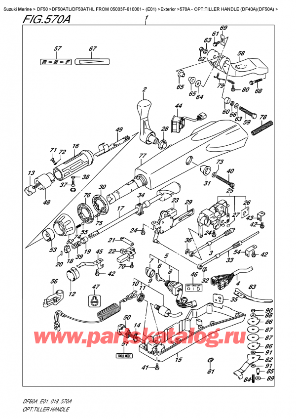  ,  , Suzuki DF50A TS/TL FROM 05003F-810001~ (E01)  2018 , :  (Df40A) (Df50A)