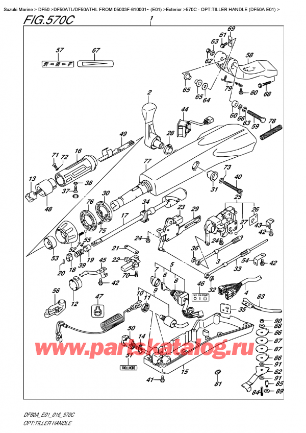  ,    , Suzuki DF50A TL/TX FROM 05003F-610001~    (E01)  , :  (Df50A E01)