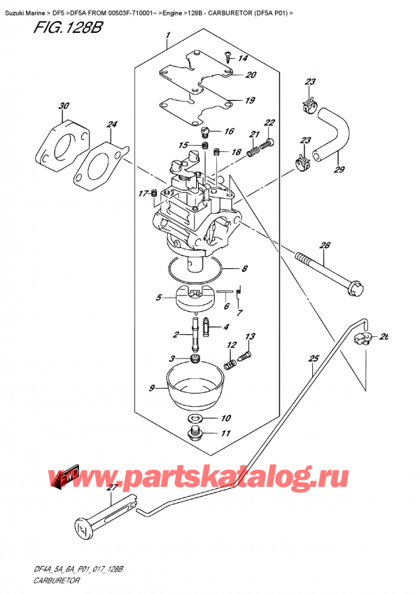   ,   ,  DF5A S/L FROM 00503F-710001~ , Carburetor  (Df5A P01)