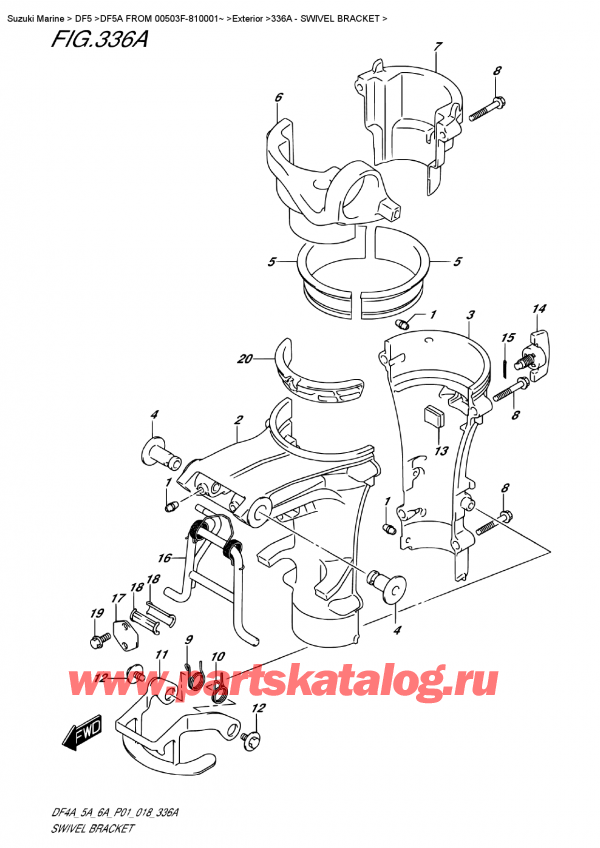  ,   , Suzuki DF5A S/L FROM 00503F-810001~   2018 ,  