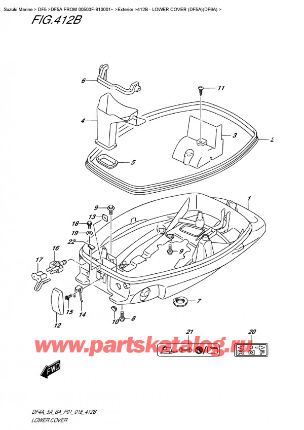 ,   , Suzuki DF5A S/L FROM 00503F-810001~   2018 ,    (Df5A) (Df6A)