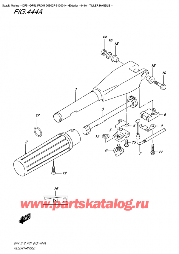  , ,  DF5 S-L FROM 00502F-510001~ (P01), Tiller  Handle