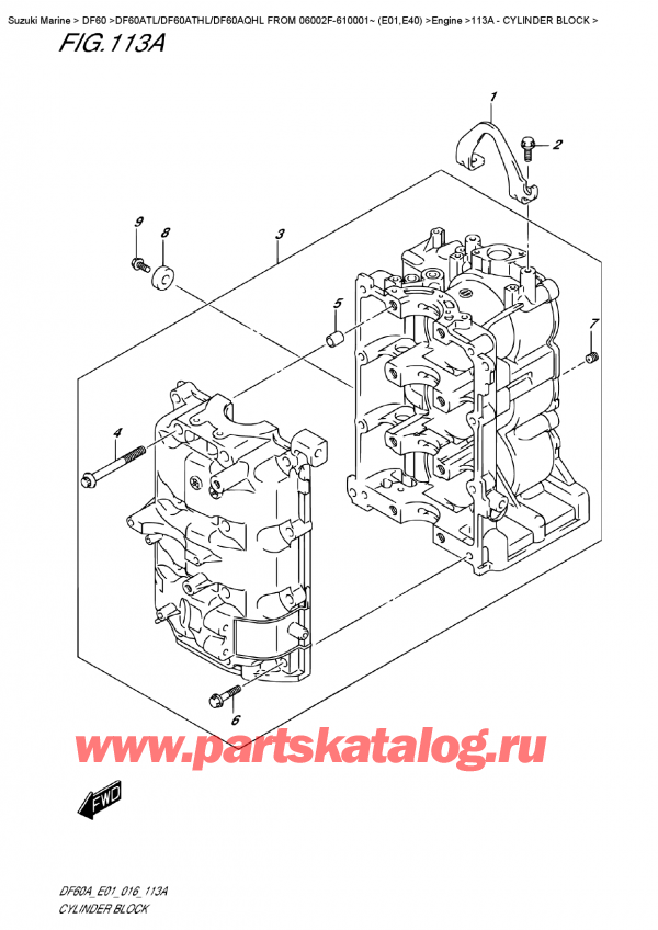 ,  , Suzuki DF60A TS / TL FROM 06002F-610001~ (E01) , Cylinder  Block