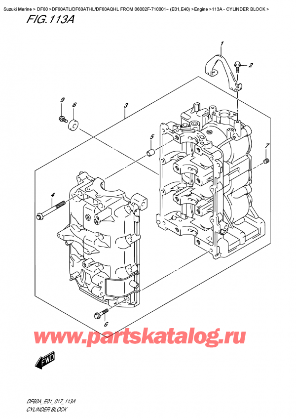  ,    ,  DF60A TS/TL FROM 06002F-710001~ (E01) , Cylinder  Block -  