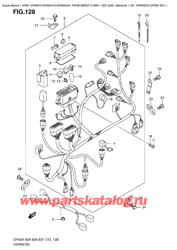  ,  , Suzuki DF60A TS / TL FROM 06002F-210001~ (E01)  2012 ,   (Df60A E01)
