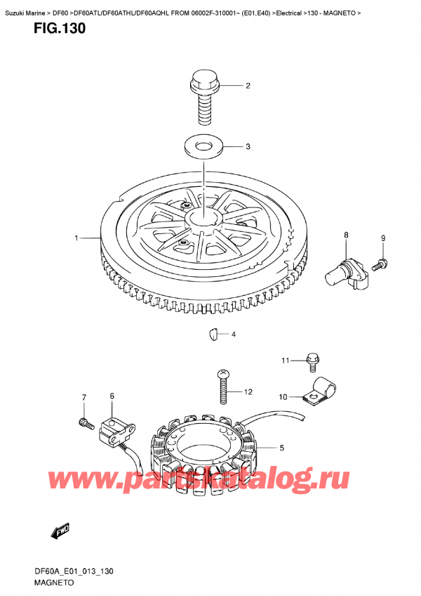  ,    ,  DF60A TL/TS FROM 06002F-310001~ (E01)  2013 ,  / Magneto