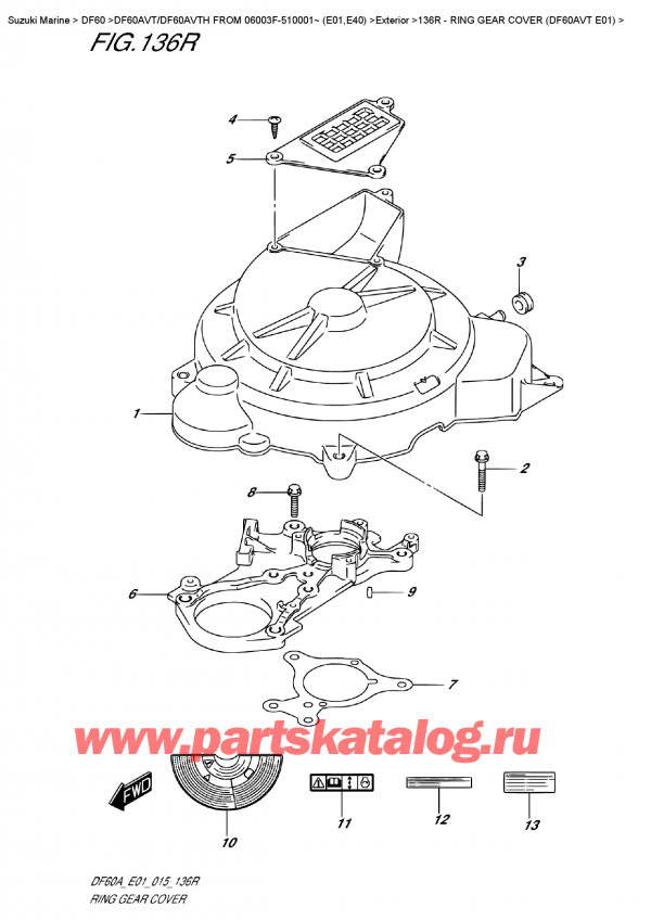 ,   , SUZUKI DF60A VTL / VTX FROM 06003F-510001~   (E01),    (Df60Avt E01)
