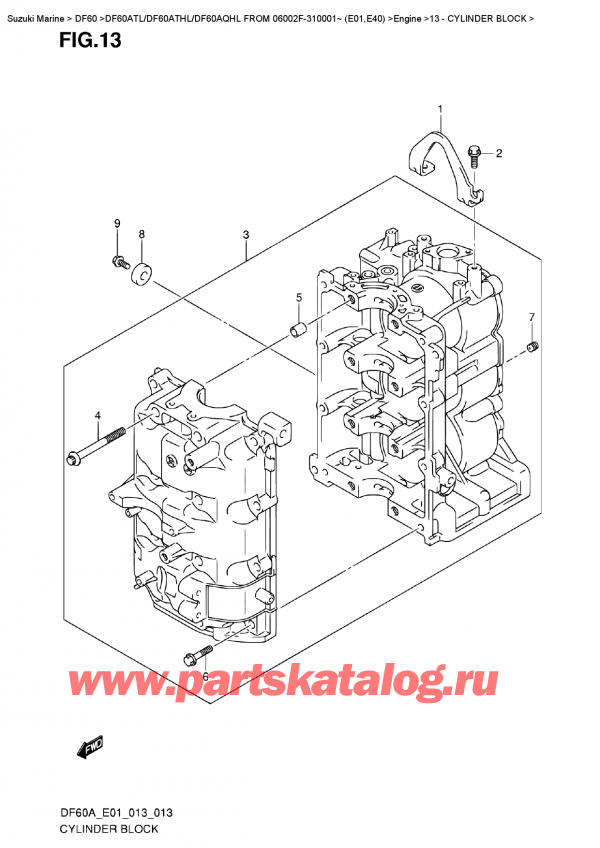   ,    , SUZUKI DF60A TL/TS FROM 06002F-310001~ (E01)  2013 ,  