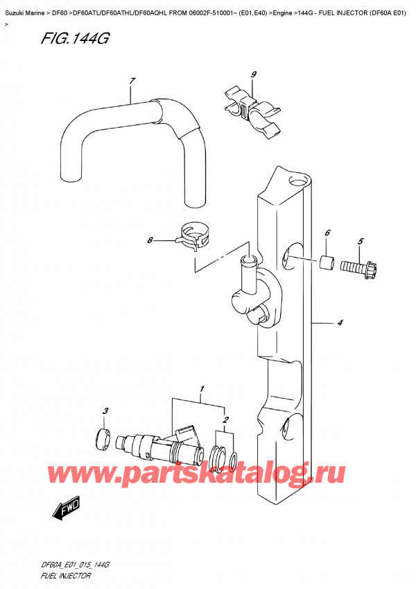  ,   , SUZUKI DF60A TS / TL FROM 06002F-510001~ (E01)  2015 ,   (Df60A E01)