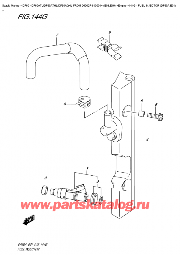   ,   , Suzuki DF60A TS / TL FROM 06002F-610001~ (E01) ,   (Df60A E01)