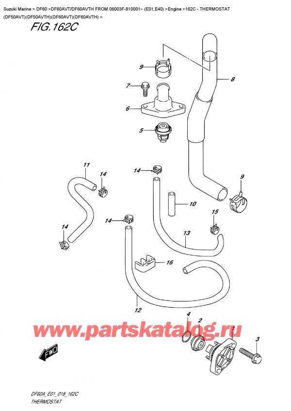 ��������� ������������ ��������, �� ��������� ���������, Suzuki DF60AV TL / TX FROM 06003F-810001~ (E01) ������ 2018 ����, ��������� (Df50Avt) (Df50Avth) (Df60Avt) (Df60Avth)