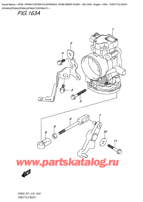   , , Suzuki DF60A TS / TL FROM 06002F-810001~ (E01)   2018 , Throttle  Body  (Df40A)(Df50A)(Df60A)(Df50Avt)(Df60Avt) -   (Df40A) (Df50A) (Df60A) (Df50Avt) (Df60Avt)