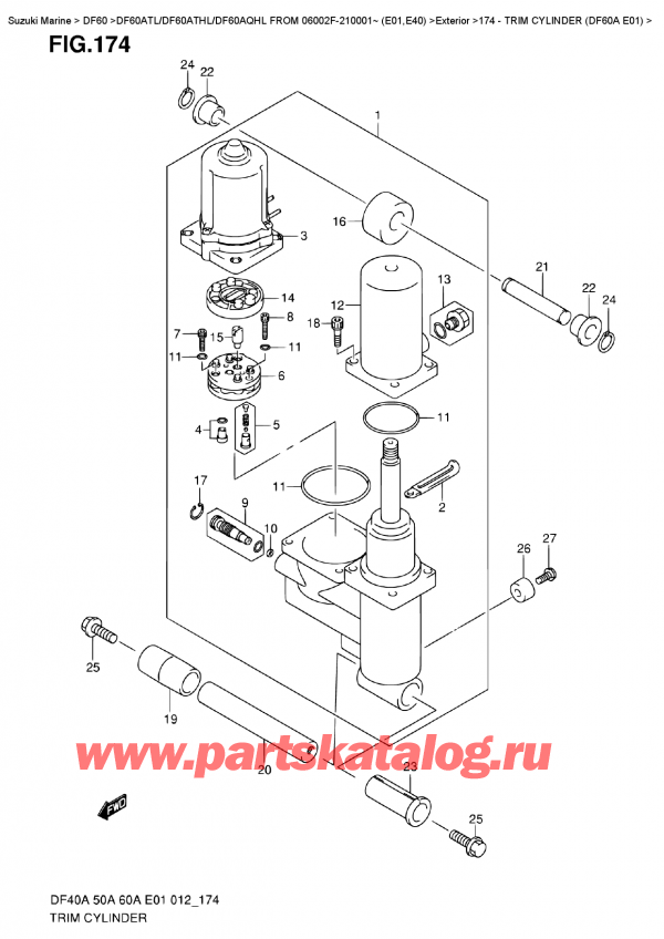   ,   , SUZUKI DF60A TS / TL FROM 06002F-210001~ (E01)  2012 ,   (Df60A E01)
