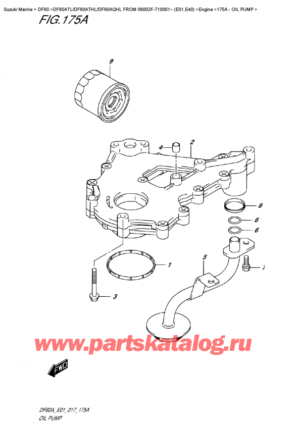,   ,  DF60A TS/TL FROM 06002F-710001~ (E01) ,   - Oil  Pump