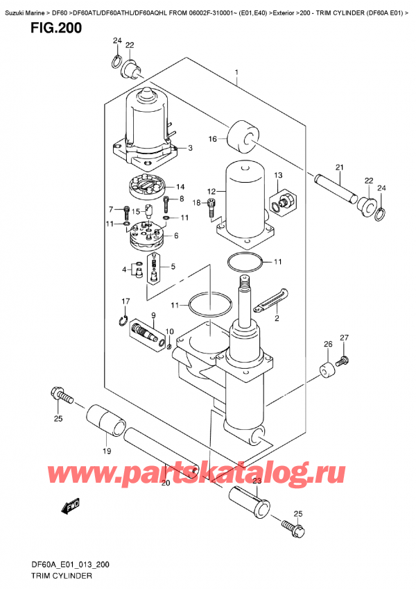   ,    , Suzuki DF60A TL/TS FROM 06002F-310001~ (E01)  2013 ,   (Df60A E01)