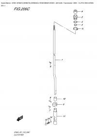 206C  -  Clutch  Rod  (Df60A  E01) (206C -   (Df60A E01))