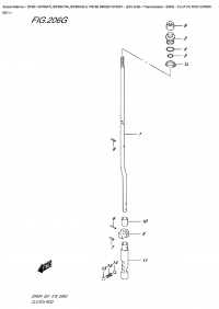 206G  -  Clutch  Rod  (Df60A  E01) (206G -   (Df60A E01))