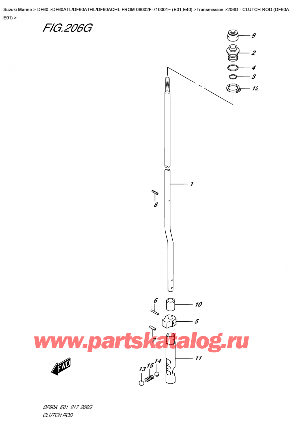  ,   , SUZUKI DF60A TS/TL FROM 06002F-710001~ (E01)   2017 ,   (Df60A E01)