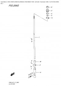 206G  -  Clutch  Rod  (Df60A  E01) (206G -   (Df60A E01))